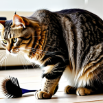 고양이 털갈이 시기 대처법 - Cat Grooming Session**

"A well-groomed, fluffy domestic cat, fully clothed owner gently brushing it...