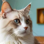 Home 3 고양이 눈물 자국 제거법 - **Prompt 1: Understanding the Problem - A Thoughtful Observation**
"A medium shot of a beautiful...