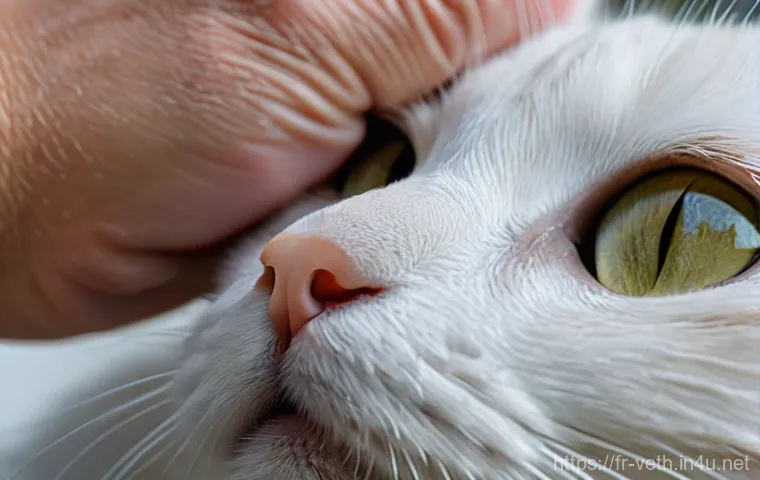 고양이 눈물 자국 제거법 - **Prompt 1: Understanding the Problem - A Thoughtful Observation**
    "A medium shot of a beautiful...